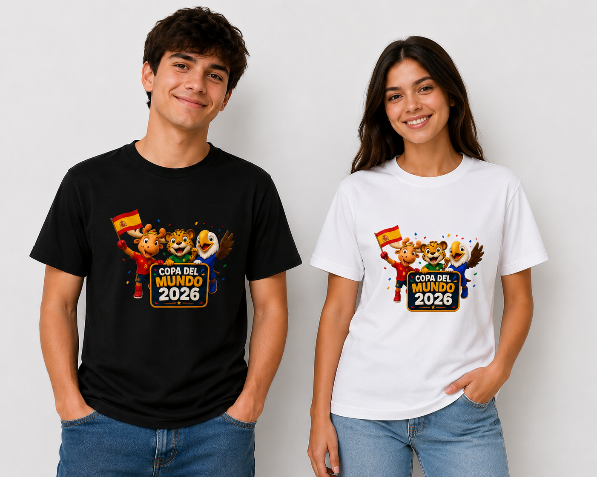 Camiseta mundial 2026 / MODELO MASCOTAS MUNDIAL