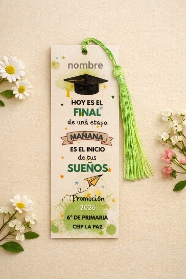 Marcapáginas Graduación Personalizado