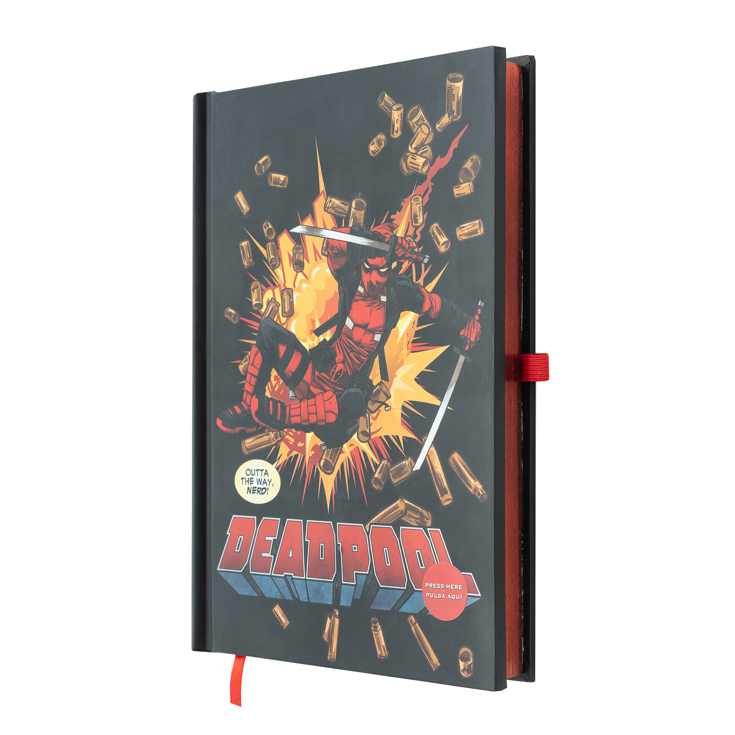 CUADERNO PREMIUM A5 CON LUZ MARVEL DEADPOOL