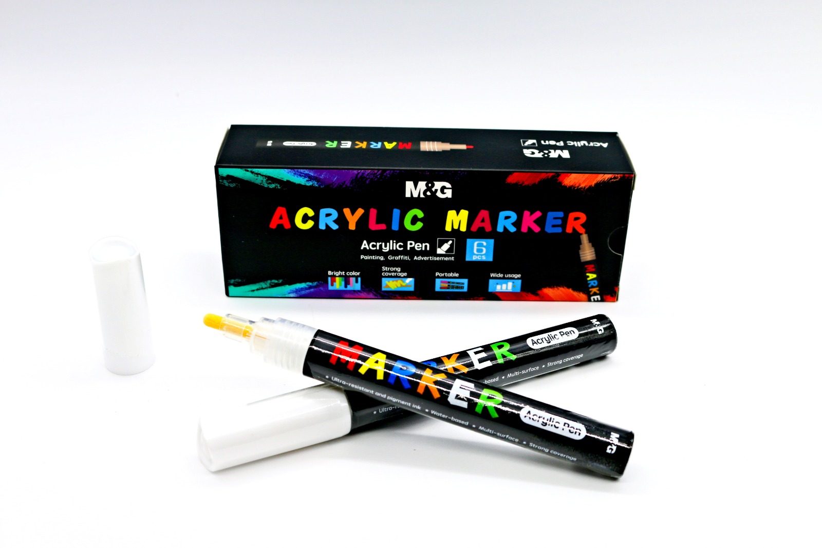 SET ROTULADORES PINTURA ACRILICA BLANCO 1 S100